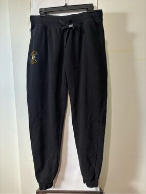 Women's Black Drawstring Jogger Pants - Casual Comfort
